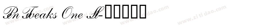 Pen Tweaks One SSi字体转换